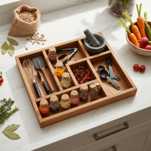 Boîtes Hermétiques Verre avec Couvercle Bambou Set 5